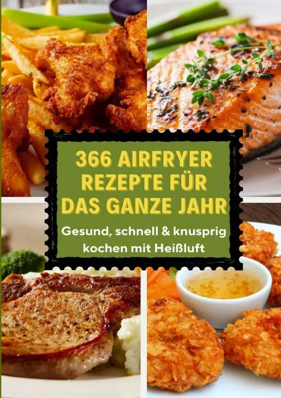 366 Airfryer Rezepte für das ganze Jahr - Gesund, schnell & knusprig kochen mit Heißluft